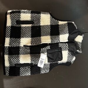 Baby Black and White Checkered Vest size 18-24m